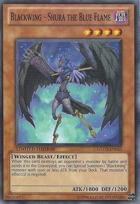 Blackwing - Shura the Blue Flame [GLD3-EN025] Common | The CG Realm