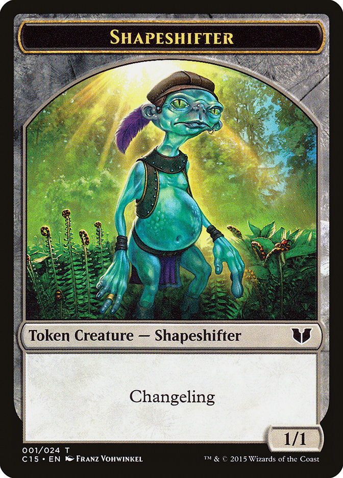 Elemental Shaman // Shapeshifter Double-Sided Token [Commander 2015 Tokens] | The CG Realm