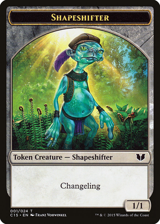 Elemental Shaman // Shapeshifter Double-Sided Token (C15-10 // 1) - Commander 2015 Tokens