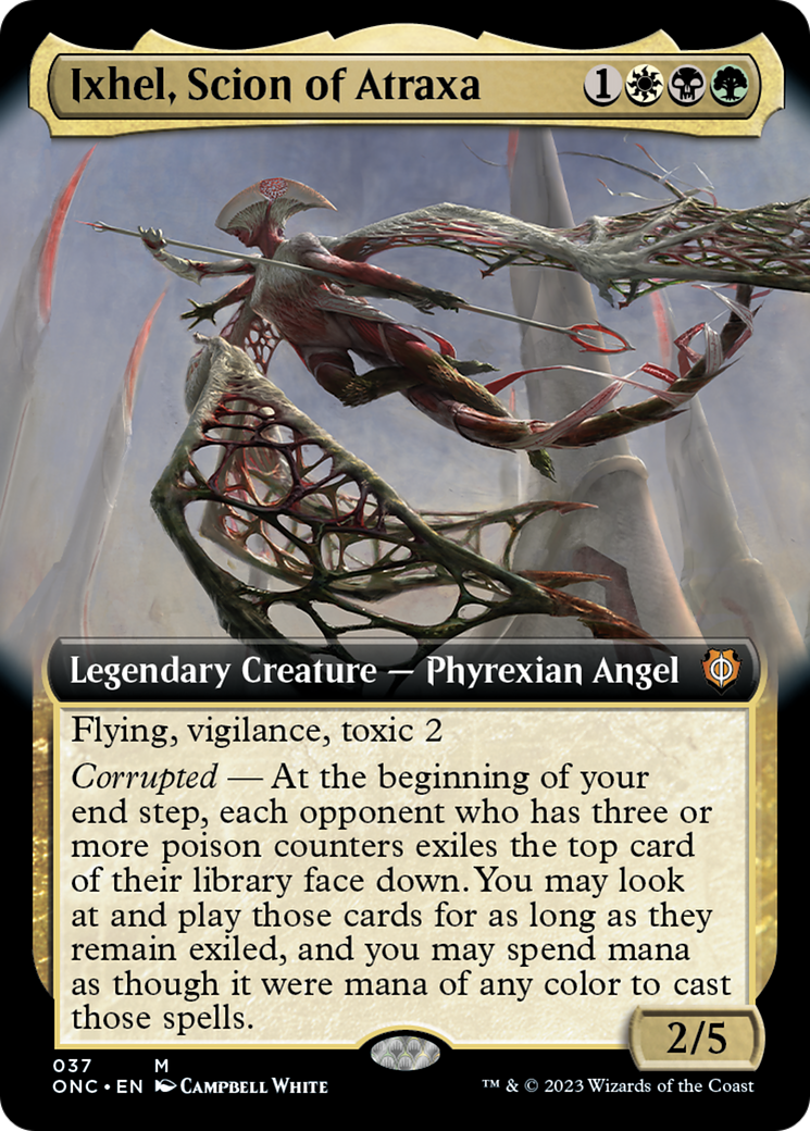 Ixhel, Scion of Atraxa (Extended Art) [Phyrexia: All Will Be One Commander] | The CG Realm