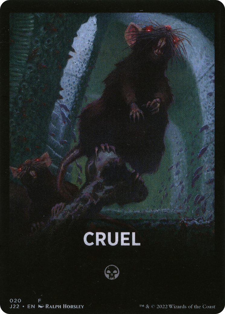 Cruel Theme Card [Jumpstart 2022 Front Cards] | The CG Realm
