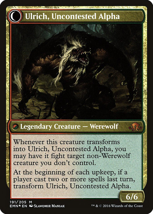 Ulrich of the Krallenhorde (PRE-191) - Eldritch Moon Promos: (Double Faced Transform) Foil