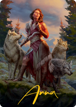 Arlinn, the Pack's Hope 1 Art Card (Gold-Stamped Signature) [Innistrad: Midnight Hunt Art Series] | The CG Realm
