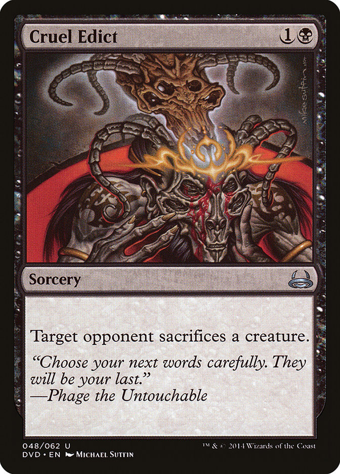 Cruel Edict (Divine vs. Demonic) [Duel Decks Anthology] | The CG Realm