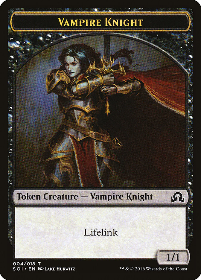 Vampire Knight Token [Shadows over Innistrad Tokens] | The CG Realm