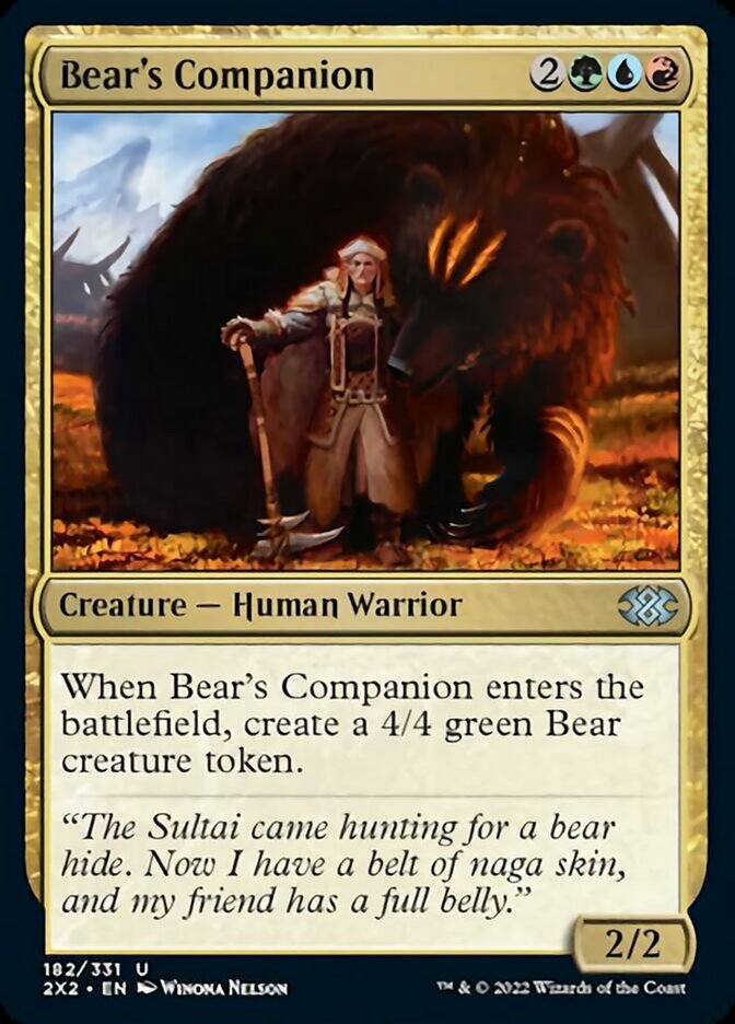Bear's Companion [Double Masters 2022] | The CG Realm