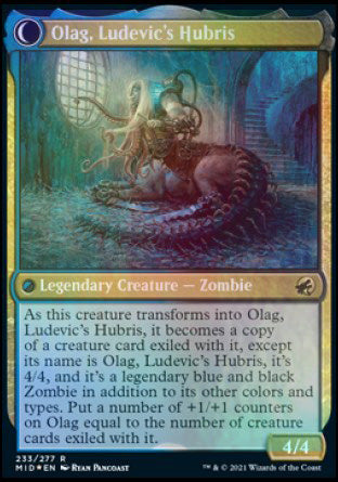 Ludevic, Necrogenius // Olag, Ludevic's Hubris [Innistrad: Midnight Hunt Prerelease Promos] | The CG Realm