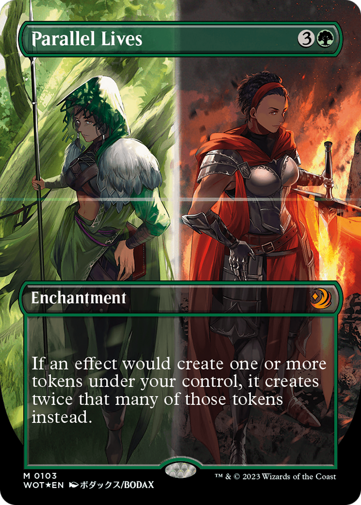 Parallel Lives (Anime Borderless) (Confetti Foil) [Wilds of Eldraine: Enchanting Tales] | The CG Realm
