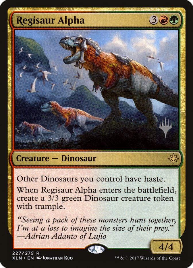 Regisaur Alpha (Promo Pack) [Ixalan Promos] | The CG Realm