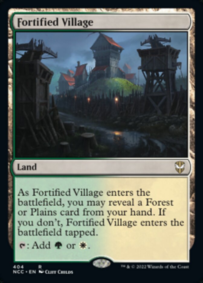 Fortified Village [Streets of New Capenna Commander] | The CG Realm