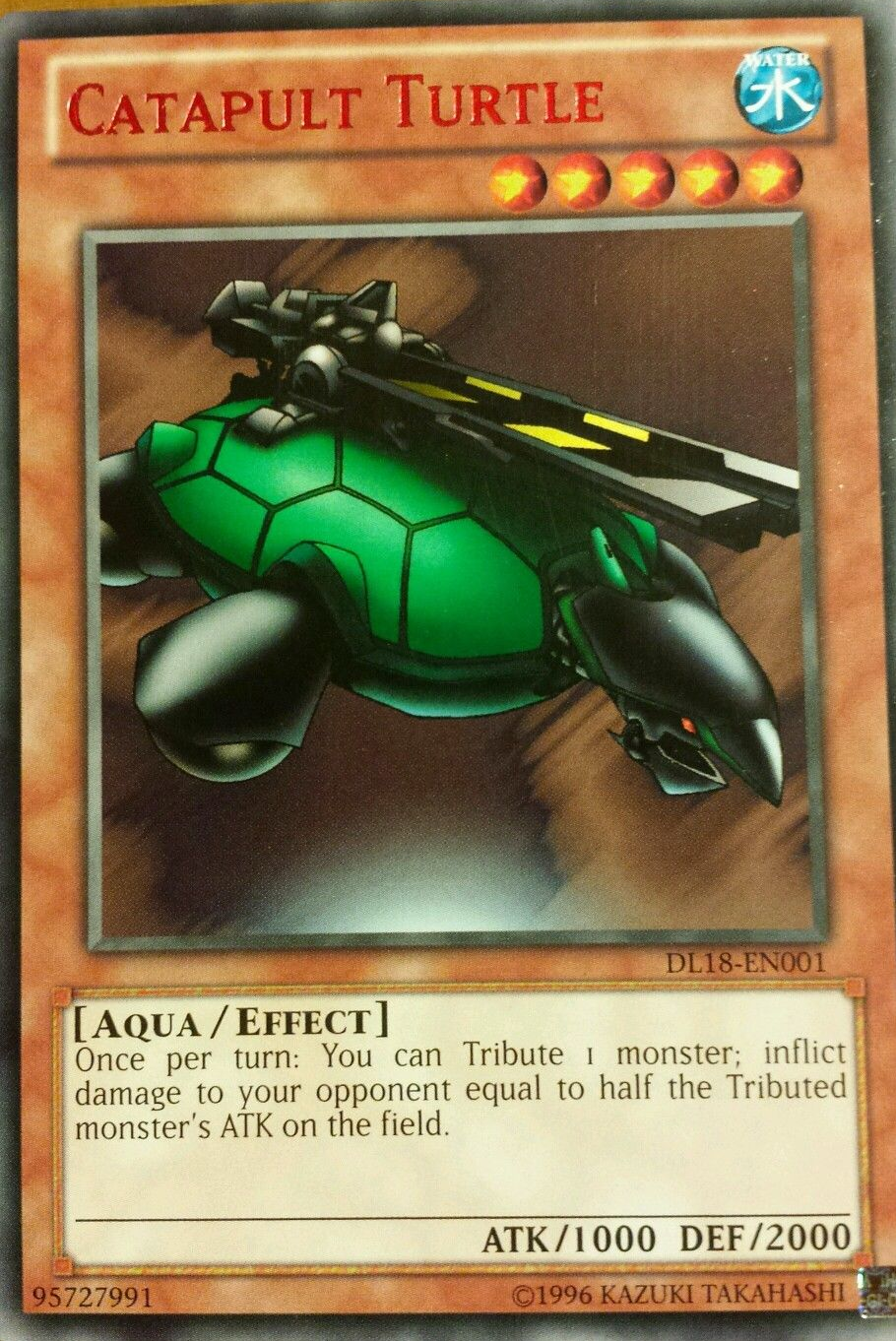 Catapult Turtle (Red) [DL18-EN001] Rare | The CG Realm