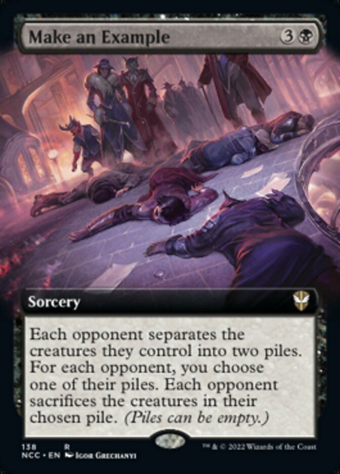 Make an Example (Extended Art) [Streets of New Capenna Commander] | The CG Realm