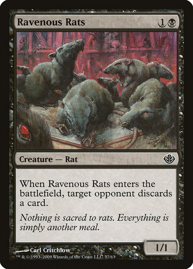 Ravenous Rats [Duel Decks: Garruk vs. Liliana] | The CG Realm