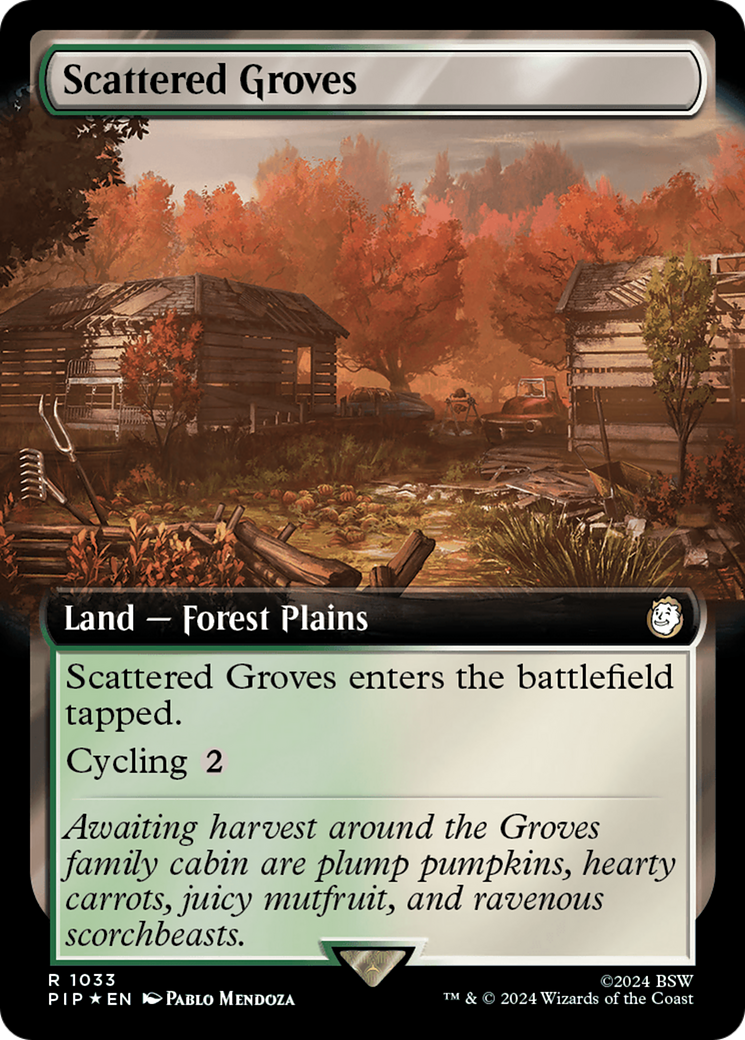 Scattered Groves (Extended Art) (Surge Foil) [Fallout] | The CG Realm