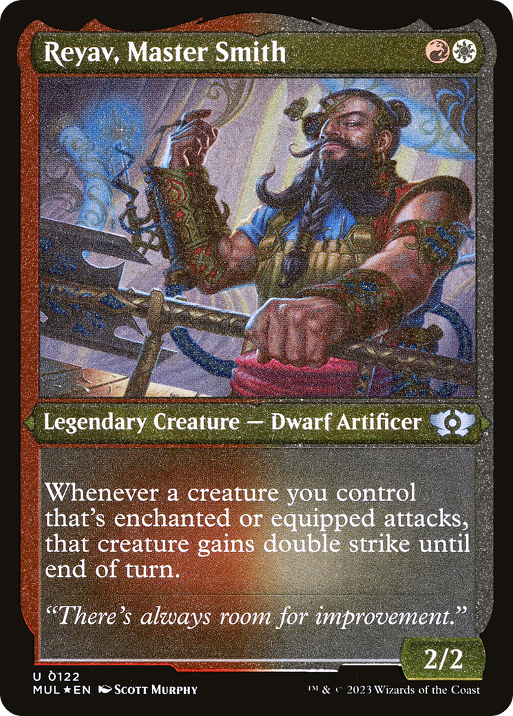 Reyav, Master Smith (Foil Etched) [Multiverse Legends] | The CG Realm
