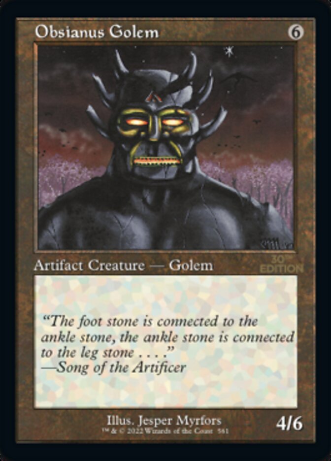 Obsianus Golem (Retro Frame) (30A-561) - 30th Anniversary Edition