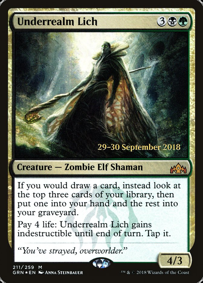 Underrealm Lich [Guilds of Ravnica Prerelease Promos] | The CG Realm