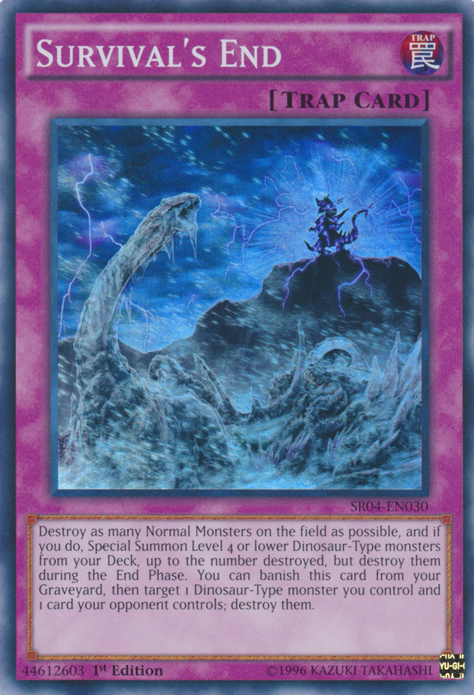 Survival's End [SR04-EN030] Super Rare | The CG Realm