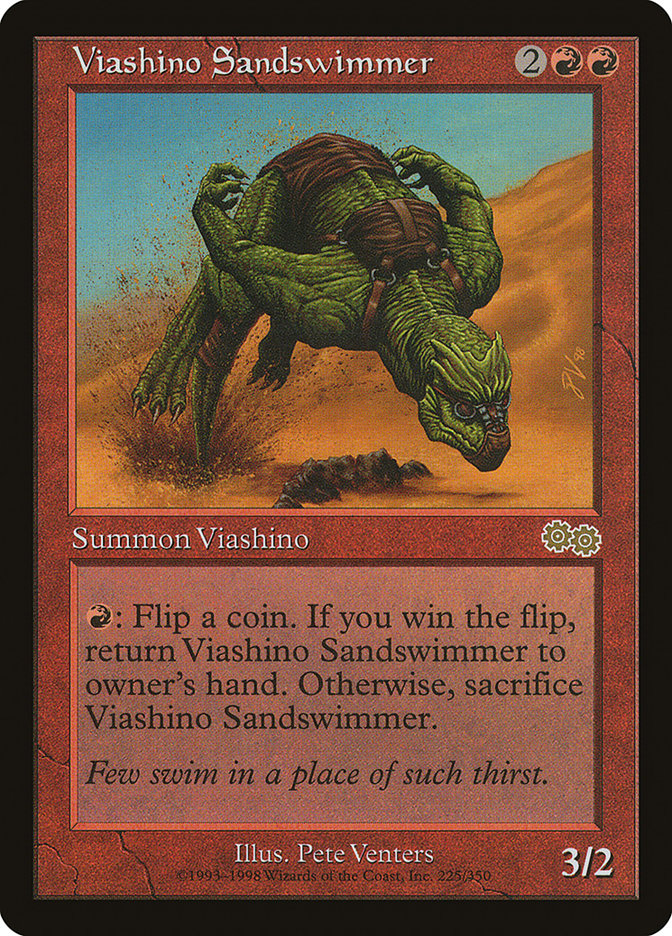 Viashino Sandswimmer [Urza's Saga] | The CG Realm