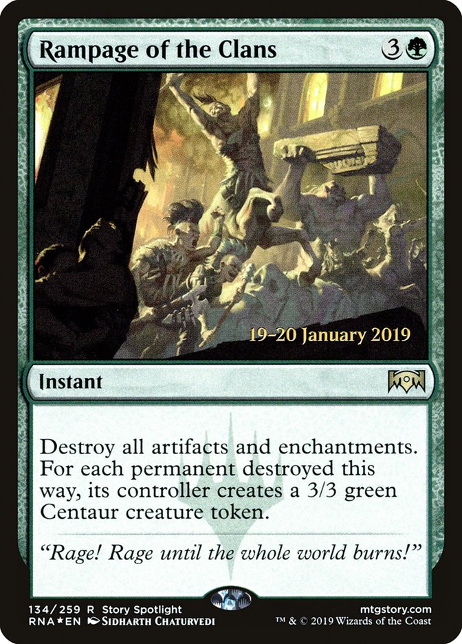 Rampage of the Clans [Ravnica Allegiance Prerelease Promos] | The CG Realm