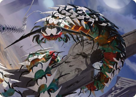 Atraxa's Skitterfang Art Card [Phyrexia: All Will Be One Art Series] | The CG Realm