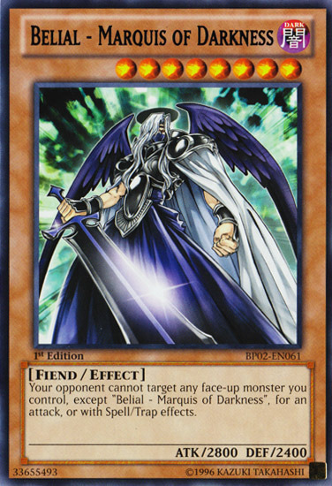 Belial - Marquis of Darkness [BP02-EN061] Rare | The CG Realm