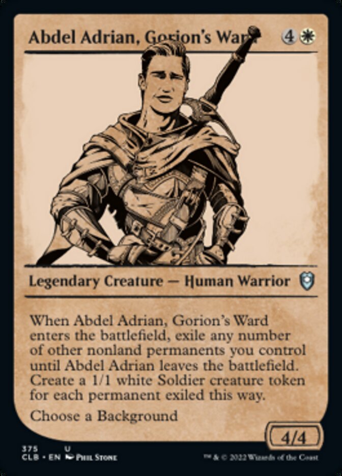 Abdel Adrian, Gorion's Ward (Showcase) [Commander Legends: Battle for Baldur's Gate] | The CG Realm