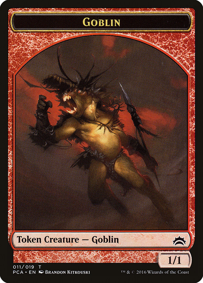 Goblin // Boar Double-sided Token (PCA-011) - Planechase Anthology Tokens