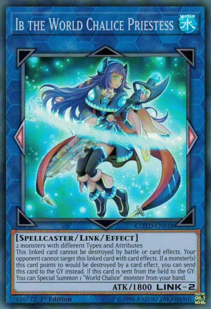 Ib the World Chalice Priestess [COTD-EN048] Super Rare | The CG Realm