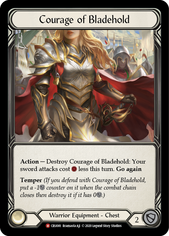 Courage of Bladehold [CRU081] (Crucible of War)  1st Edition Normal | The CG Realm