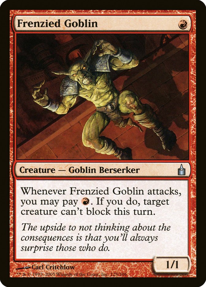 Frenzied Goblin [Ravnica: City of Guilds] | The CG Realm