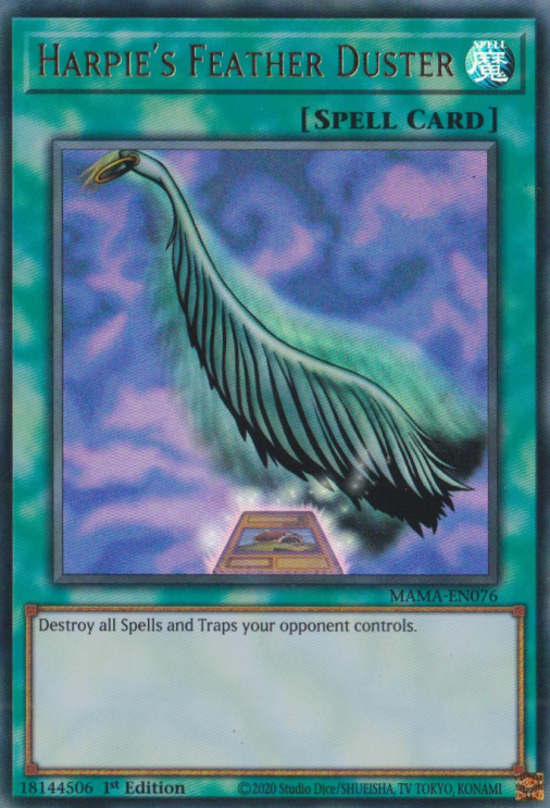 Harpie's Feather Duster [MAMA-EN076] Ultra Rare | The CG Realm