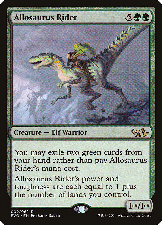 Allosaurus Rider (Elves vs. Goblins) [Duel Decks Anthology] | The CG Realm