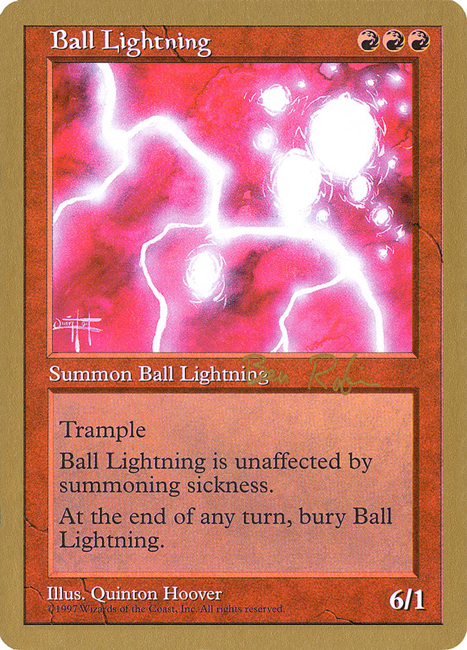 Ball Lightning (Ben Rubin) [World Championship Decks 1998] | The CG Realm