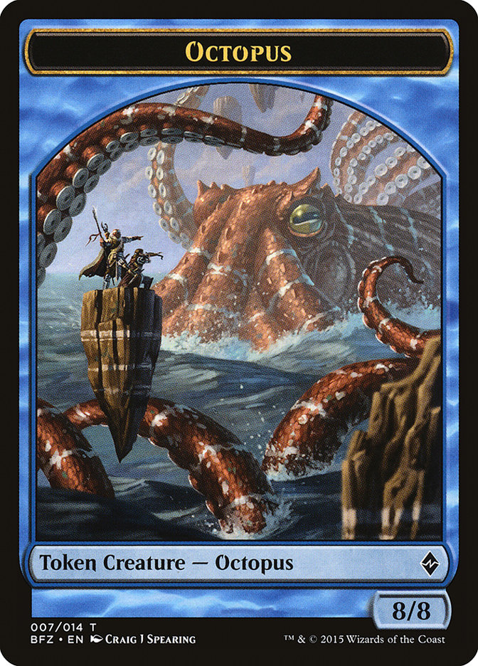 Octopus Token [Battle for Zendikar Tokens] | The CG Realm