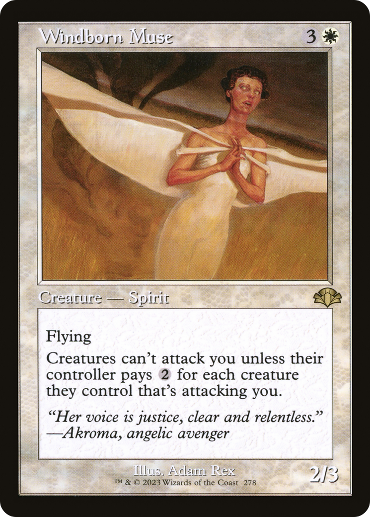 Windborn Muse (Retro) [Dominaria Remastered] | The CG Realm