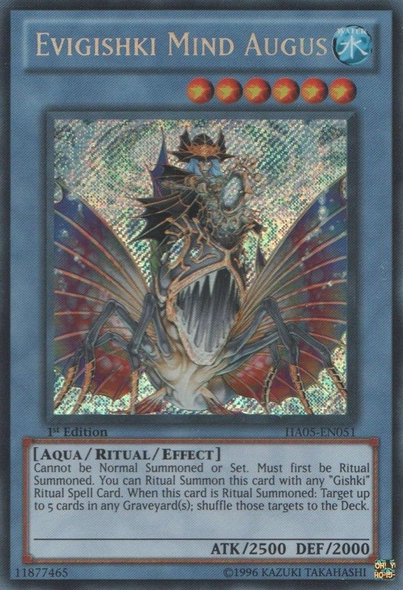 Evigishki Mind Augus [HA05-EN051] Secret Rare | The CG Realm