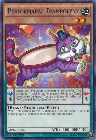 Performapal Trampolynx [MP15-EN127] Rare | The CG Realm
