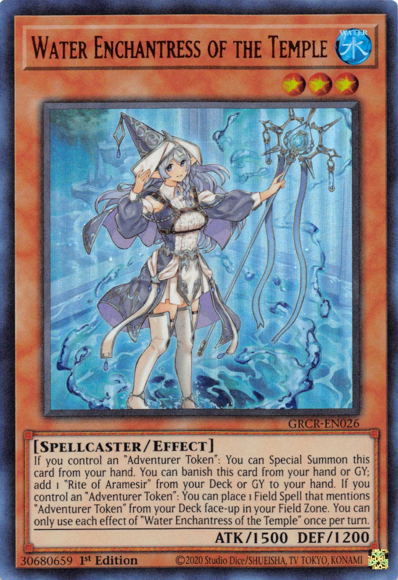 Water Enchantress of the Temple [GRCR-EN026] Ultra Rare | The CG Realm