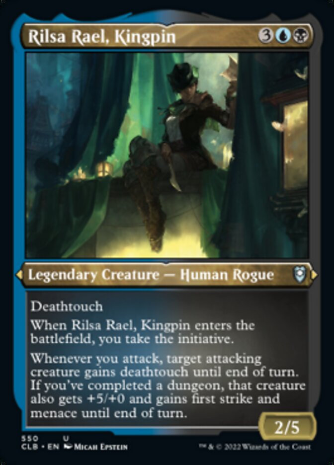 Rilsa Rael, Kingpin (Foil Etched) [Commander Legends: Battle for Baldur's Gate] | The CG Realm