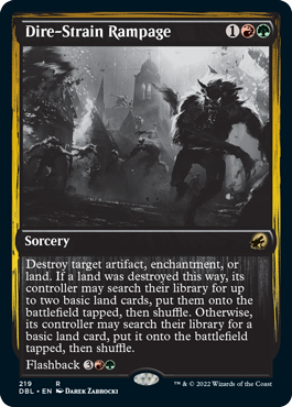 Dire-Strain Rampage [Innistrad: Double Feature] | The CG Realm