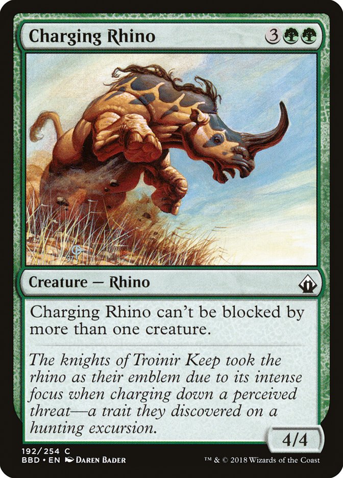 Charging Rhino [Battlebond] | The CG Realm