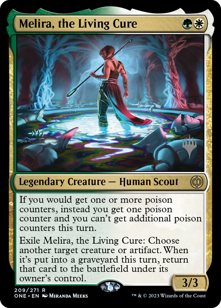 Melira, the Living Cure (Promo Pack) [Phyrexia: All Will Be One Promos] | The CG Realm
