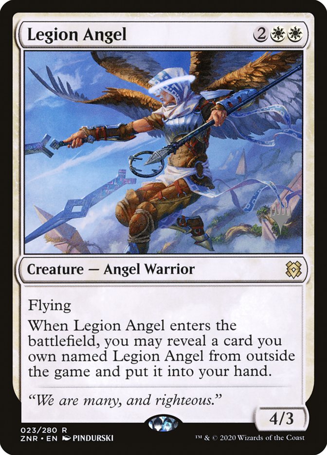 Legion Angel (Promo Pack) [Zendikar Rising Promos] | The CG Realm