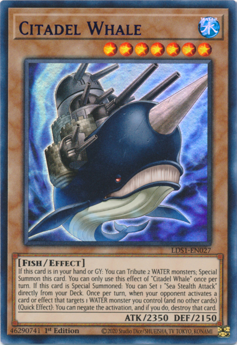 Citadel Whale (Purple) [LDS1-EN027] Ultra Rare | The CG Realm