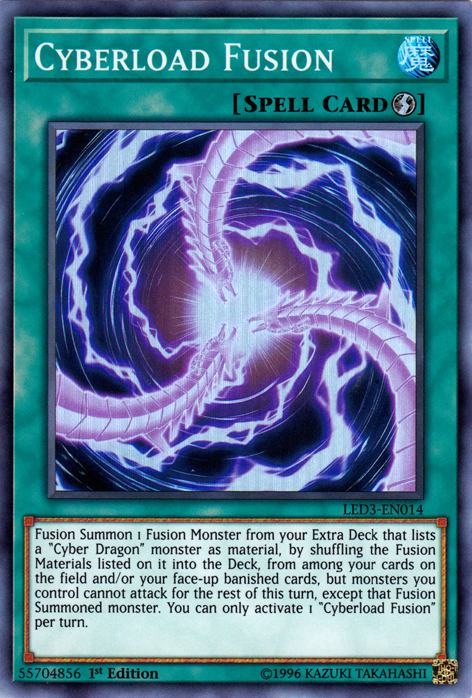 Cyberload Fusion [LED3-EN014] Super Rare | The CG Realm