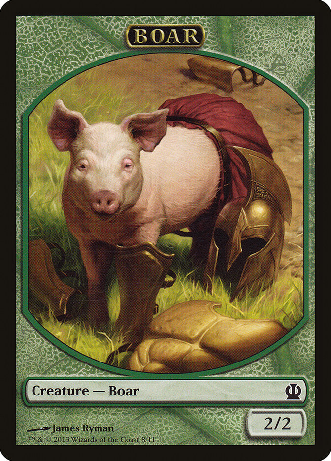 Boar Token [Theros Tokens] | The CG Realm