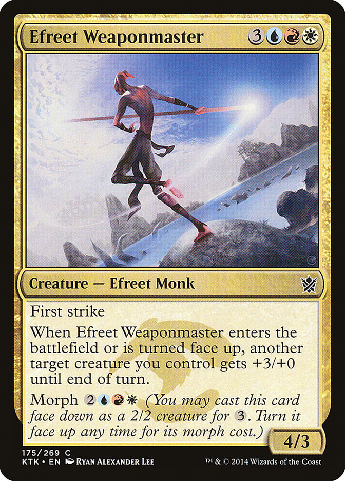 Efreet Weaponmaster [Khans of Tarkir] | The CG Realm