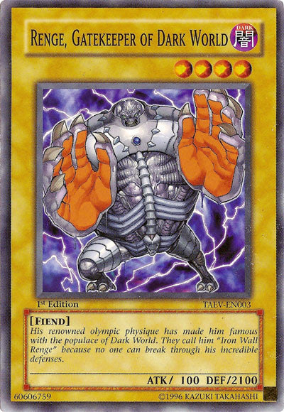 Renge, Gatekeeper of Dark World [TAEV-EN003] Common | The CG Realm