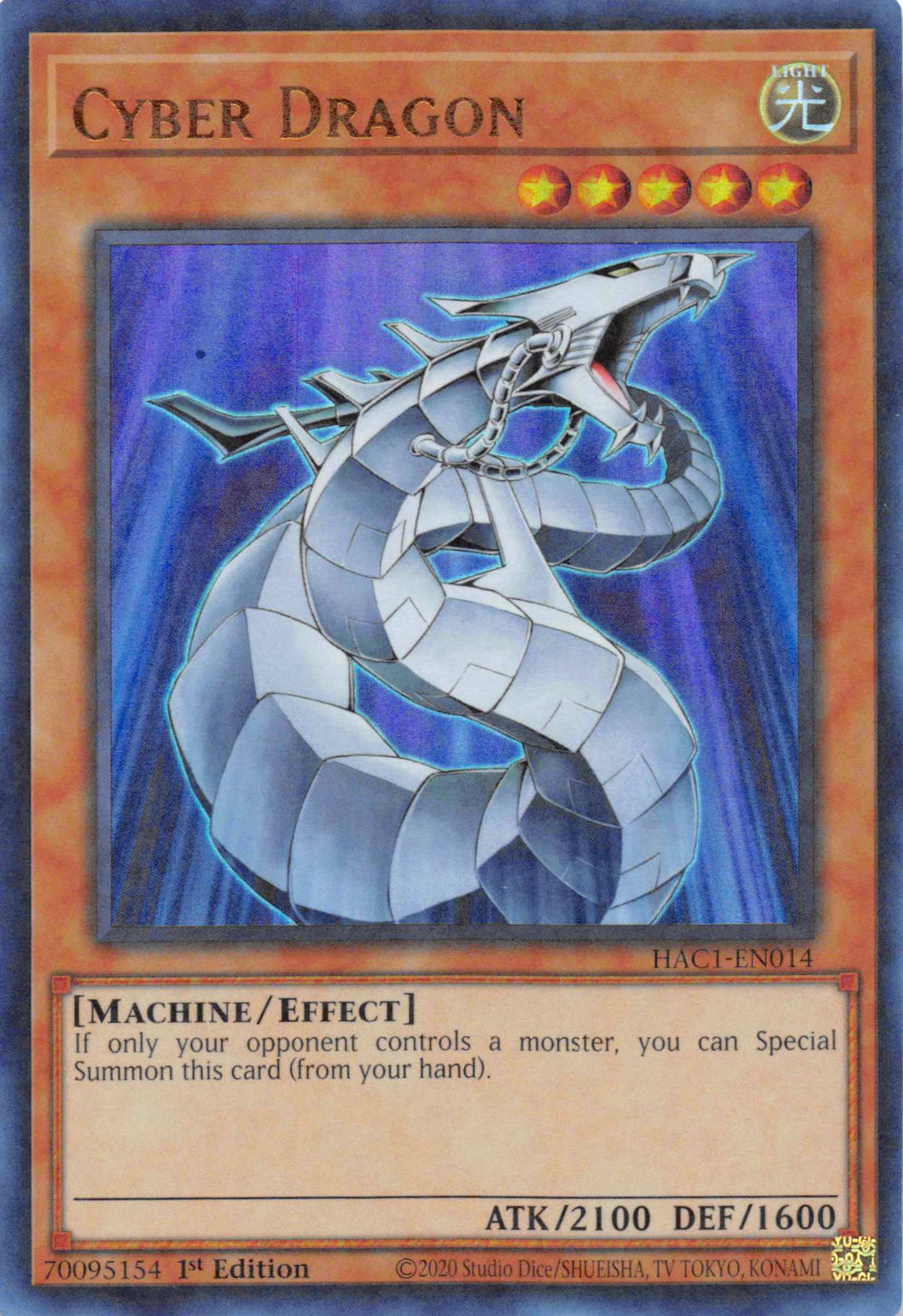 Cyber Dragon (Duel Terminal) [HAC1-EN014] Parallel Rare | The CG Realm